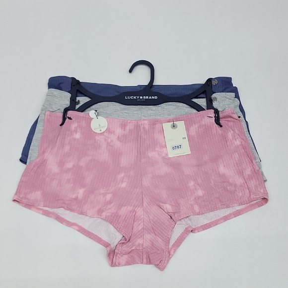 Lucky Brand Other - Lucky Brand Pink and Gray BoyShorts Set